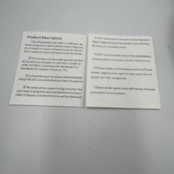 Nolyth External CD/DVD Drive USB-C Portable With Case - Picture 5 of 10